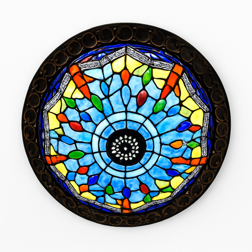 plafonnier vintage style art déco pour éclairage intérieur - vue 5 sur 14