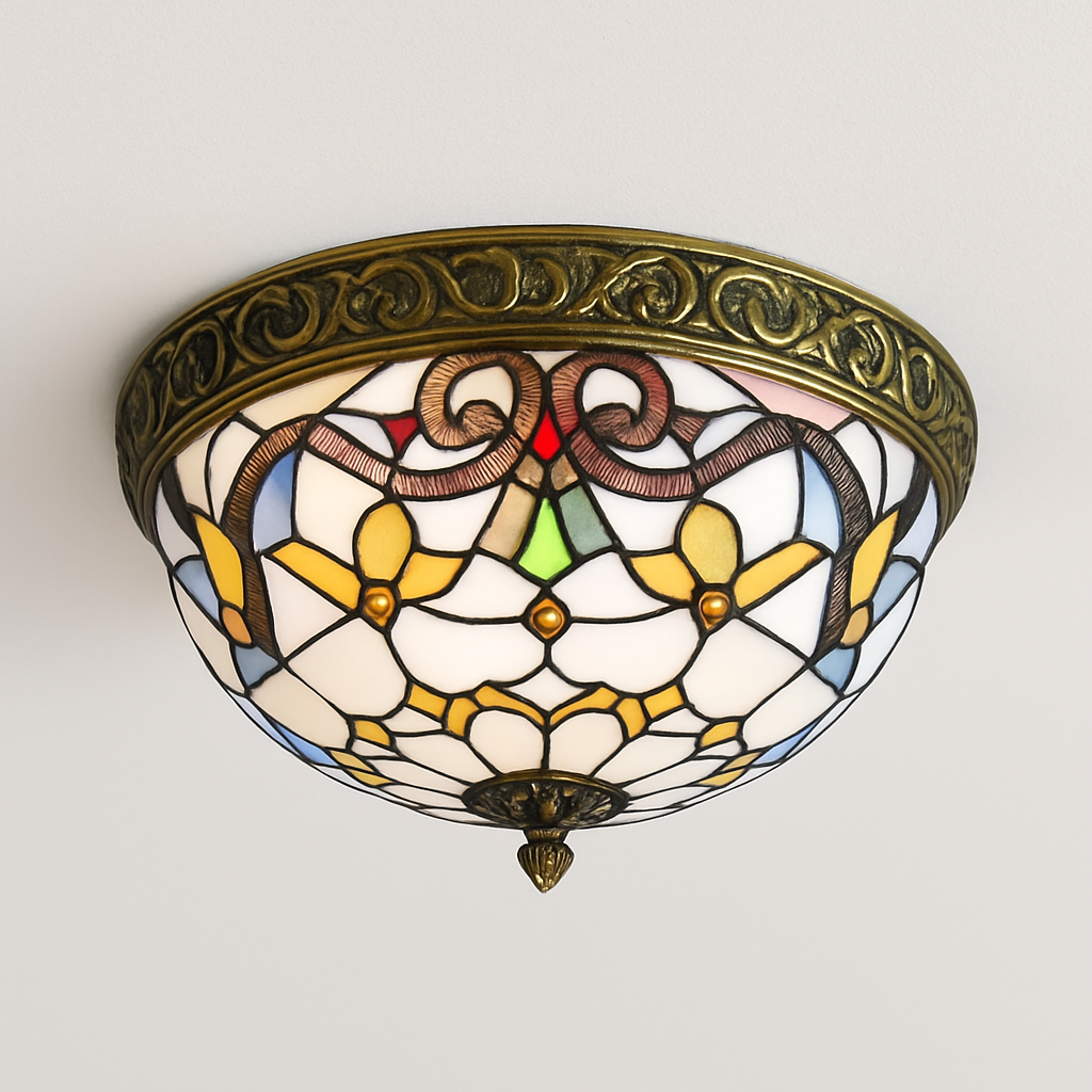 plafonnier vintage style art déco pour éclairage intérieur - vue 5 sur 14
