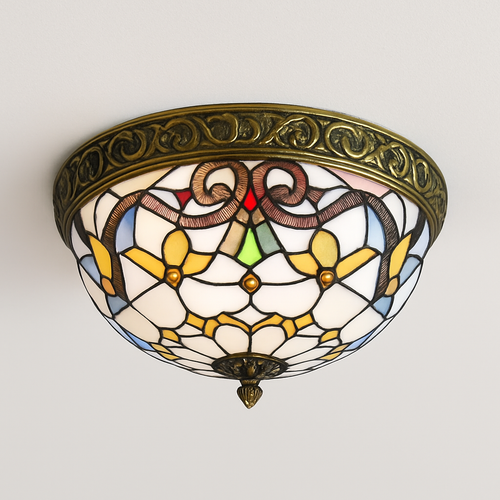 plafonnier vintage style art déco pour éclairage intérieur - vue 6 sur 14