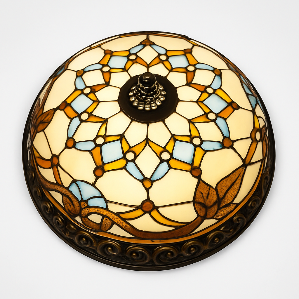 plafonnier vintage style art déco pour éclairage intérieur - vue 8 sur 14