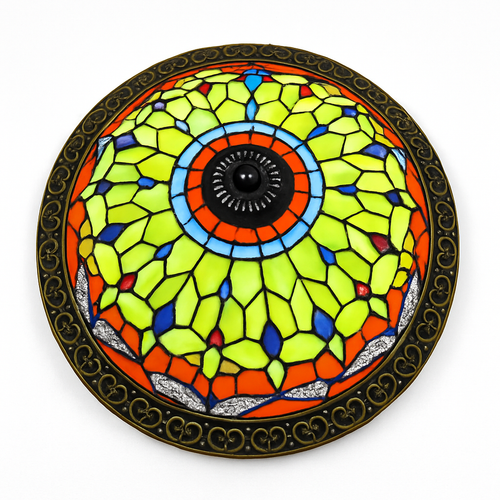 plafonnier vintage style art déco pour éclairage intérieur - vue 10 sur 14