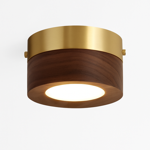 plafonniers en noyer et frêne avec led pour éclairage intérieur - vue 6 sur 10