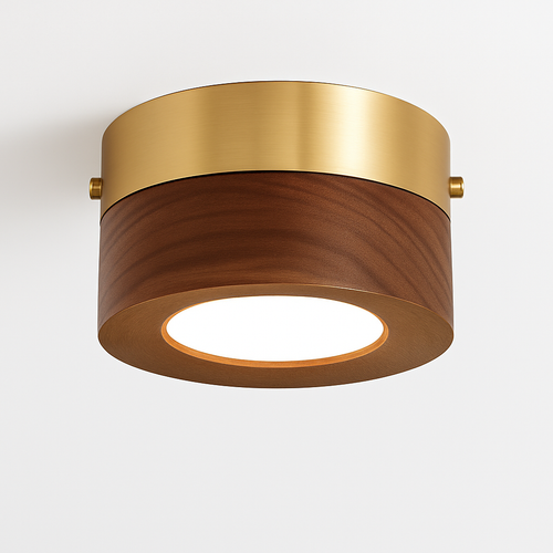 plafonniers en noyer et frêne led pour éclairage intérieur - vue 3 sur 10