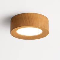 plafonniers en noyer et frêne led pour éclairage intérieur
