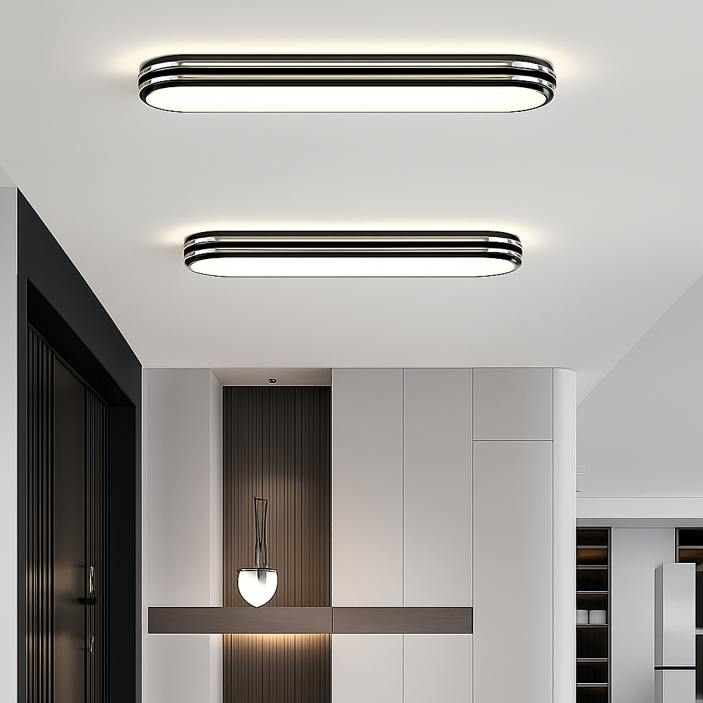 plafonniers led encastrés allée couloir spectre complet protection des yeux - vue 4 sur 18