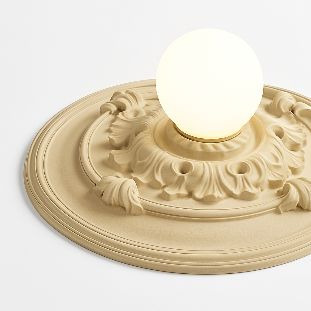 plafonniers led modernes style nordique rétro français sculptés - vue 4 sur 10