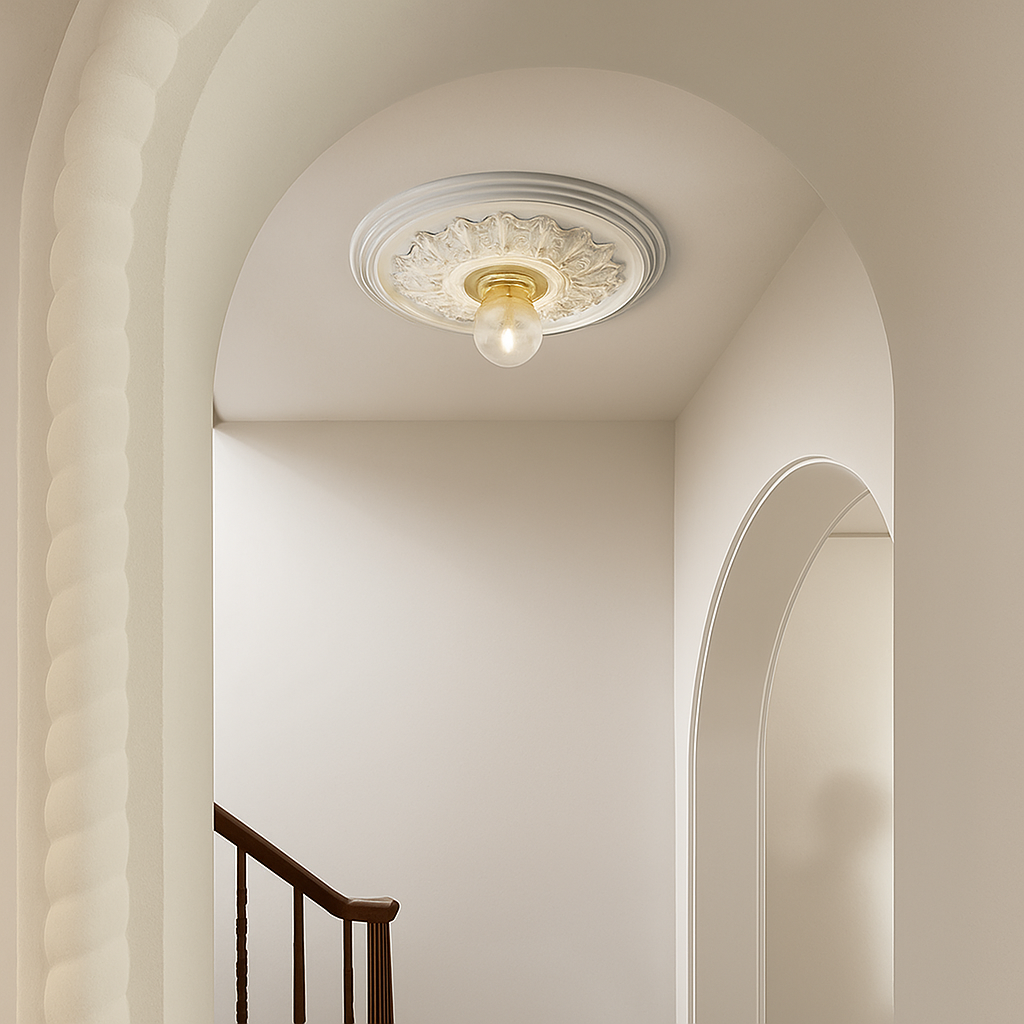 plafonniers led modernes style nordique rétro français sculptés - vue 6 sur 10