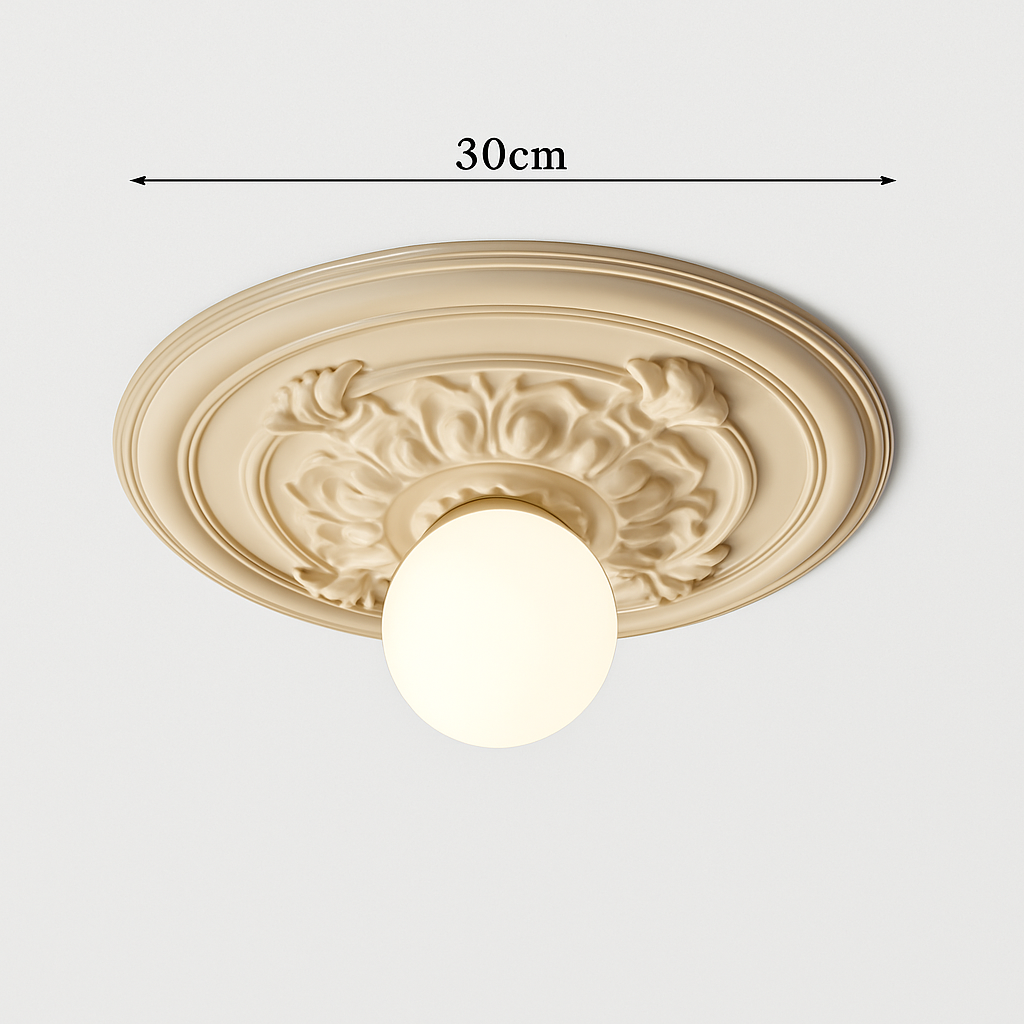 plafonniers led modernes style nordique rétro français sculptés - vue 9 sur 10
