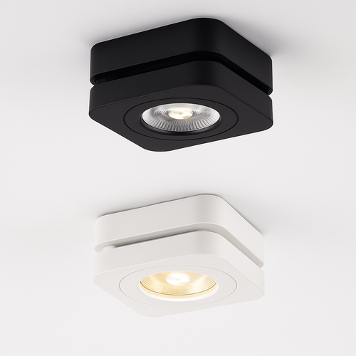 Plafonniers LED Spot 360 degrés Rotation Downlights AC85-265V 7W 10W 12W 15W pliant COB LED Downlights monté en Surface - vue 3 sur 7