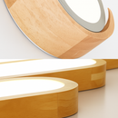 plafonniers minimalistes en bois massif avec panneaux acryliques nouvelle collection