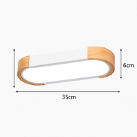 plafonniers minimalistes en bois massif avec panneaux acryliques nouvelle collection