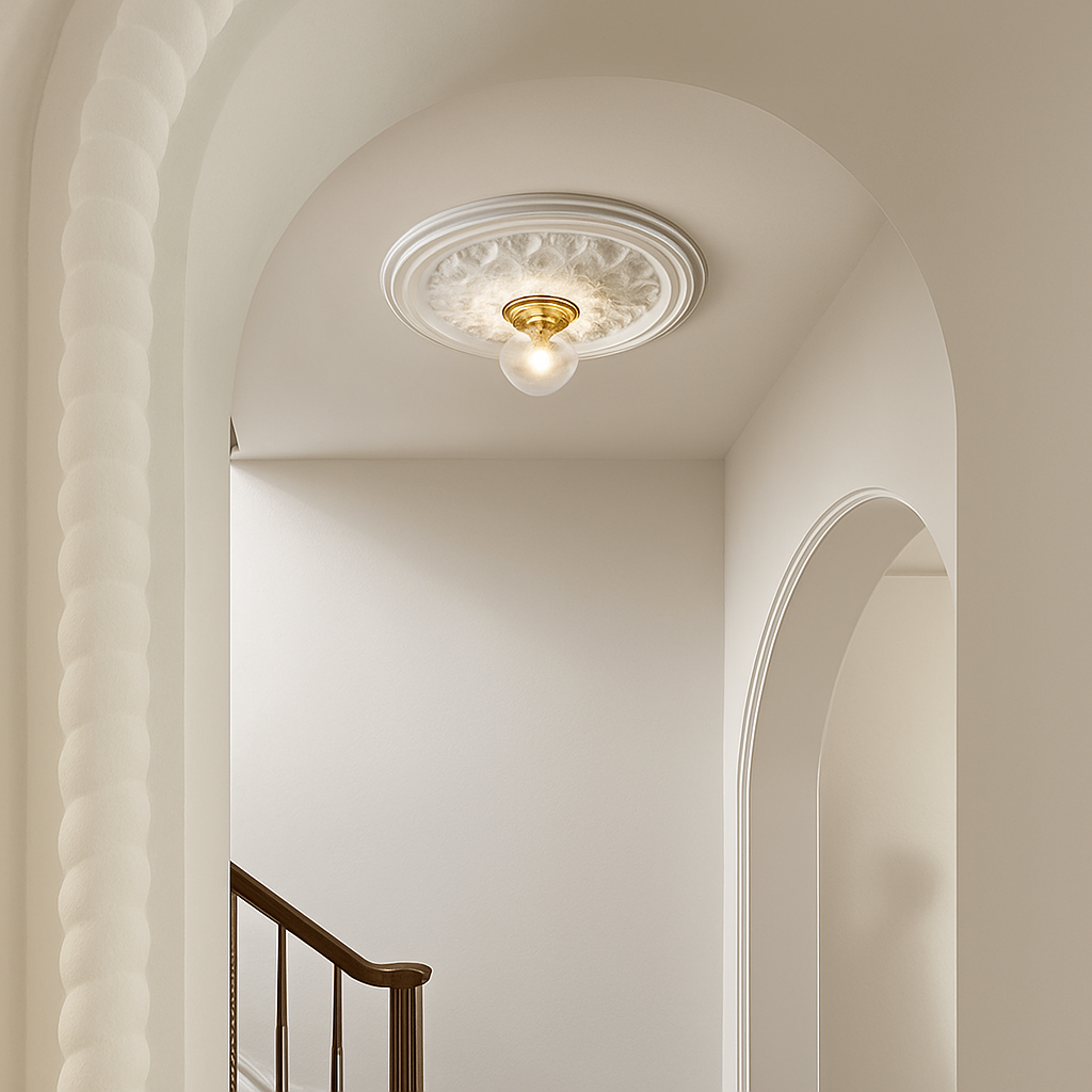 Plafonniers rétro français lampes led modernes couloir lampe de couloir style nordique lampe sculptée chambre salon décor éclairage - vue 6 sur 10