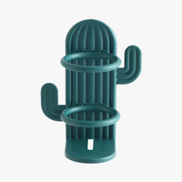porte-brosse à dents cactus mural pour salle de bain et maquillage