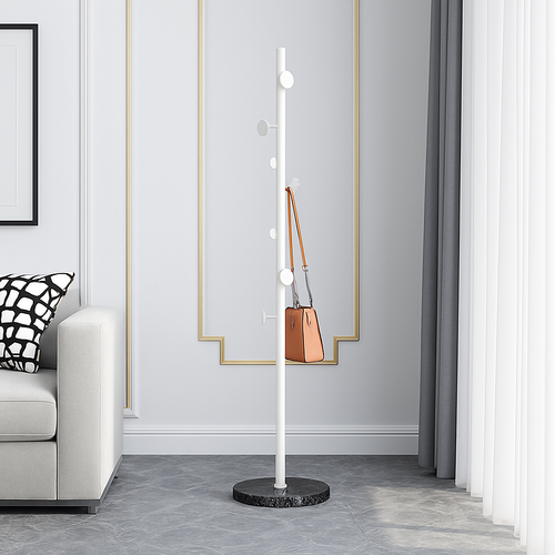 porte-manteau sur pied avec base en marbre pour vêtements - vue 5 sur 18