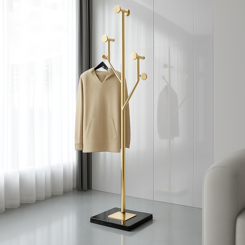 porte-manteau sur pied luxe style nordique créatif pour la maison - vue 3 sur 7