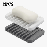 porte-savon en silicone auto-drainant pour garder savon sec
