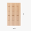 portemanteau mural créatif en bois avec crochets et cintres
