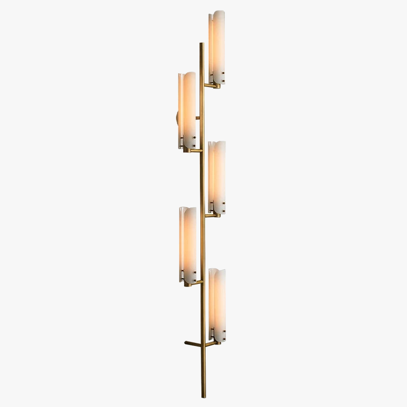 Postmodern Art déco cuivre or blanc lampe à LED lumière LED applique murale applique murale pour chambre