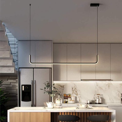 Suspension design moderne LED en aluminium style Hang - vue 3 sur 12