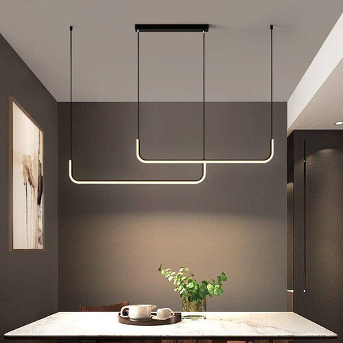 Suspension design moderne LED en aluminium style Hang - vue 4 sur 12