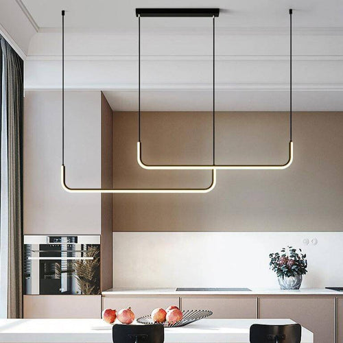 Suspension design moderne LED en aluminium style Hang - vue 2 sur 12