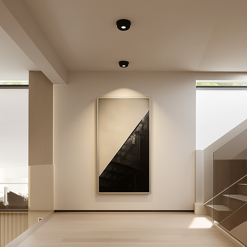 Projecteur Led encastré plafonnier Angle réglable Spot lumière COB 75mm ouverture 7W Foco réglable rotatif pour salon maison - vue 4 sur 7