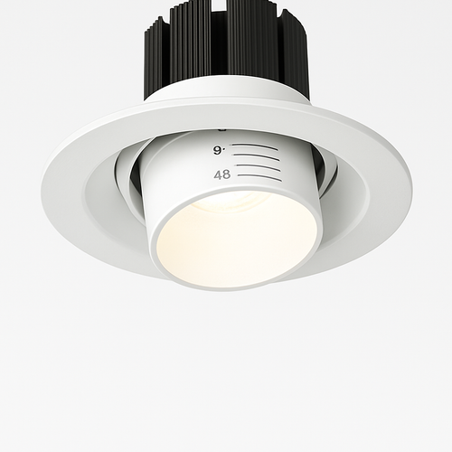 projecteur led spot encastré dimmable avec zoom intégré - vue 2 sur 8