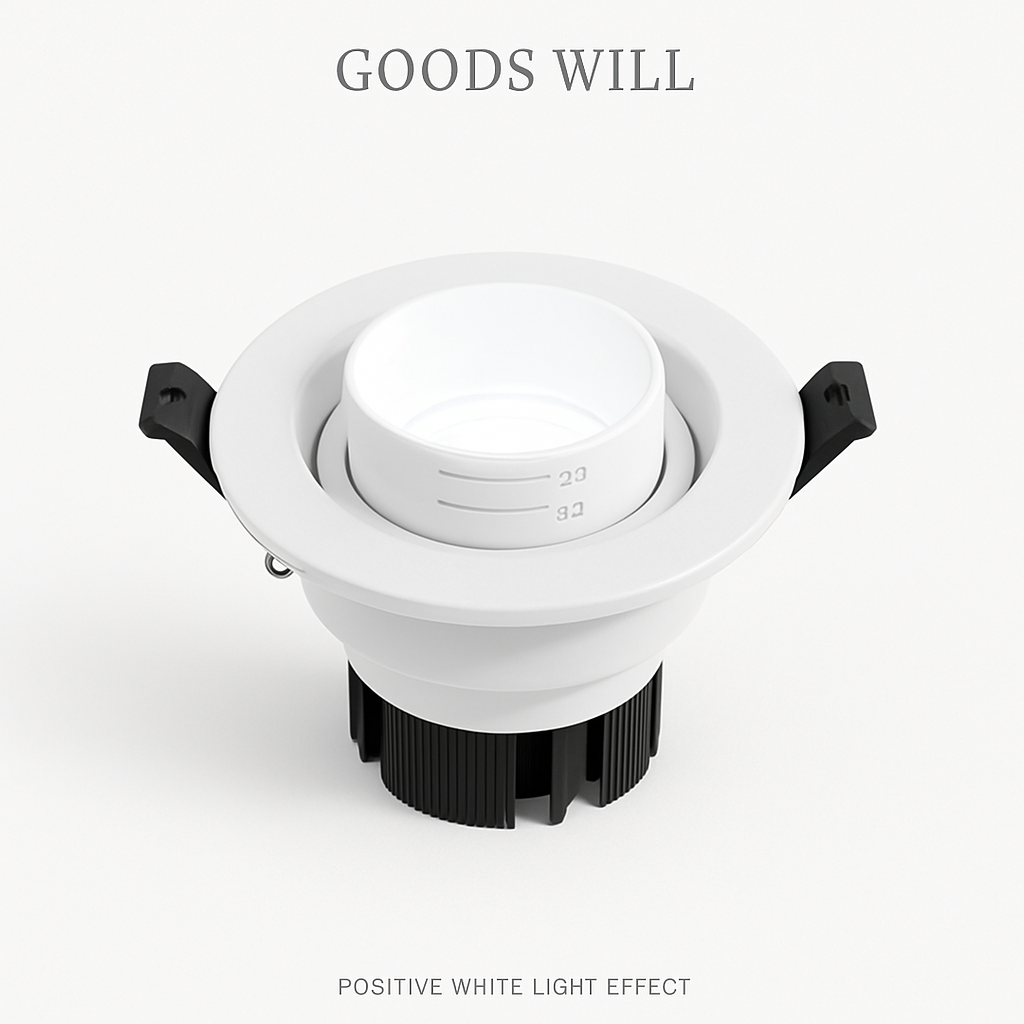 projecteur led spot encastré dimmable avec zoom intégré - vue 3 sur 8