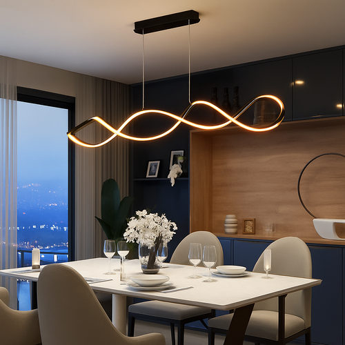 Salle à manger moderne lampara decoracion hogar moderno smart suspension lumières décoration salon lustres pour salle à manger - vue 3 sur 6