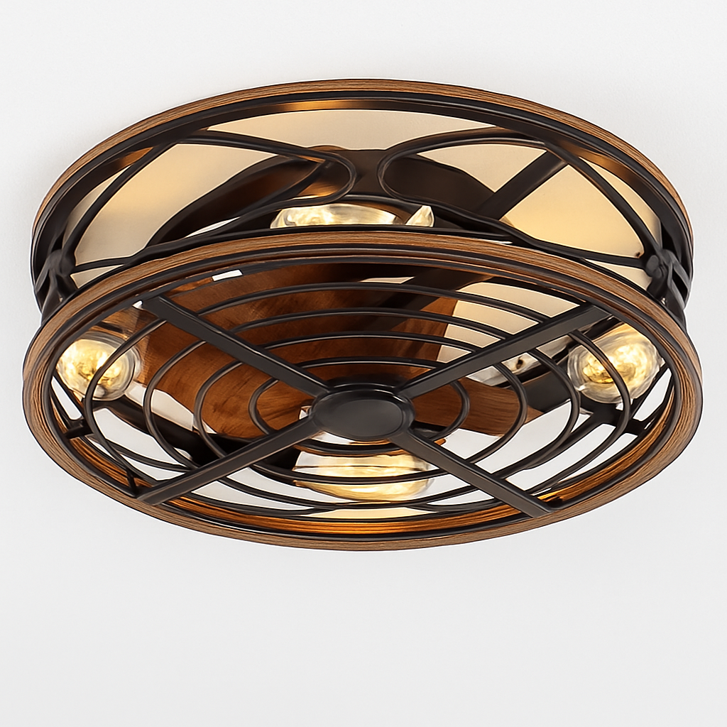 Salon plafonnier Invisible ventilateur lumière moteur à courant continu 110V 220V étude salle à manger lumière nordique moderne chambre ventilateur de plafond lumière