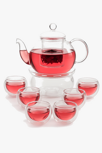 Service a the verre borosilicate infuseur double paroi