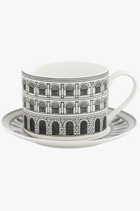Service a the vintage ceramique italienne tasse plateau