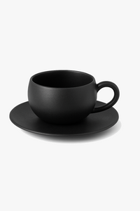 Service café céramique style japonais motif sable roche