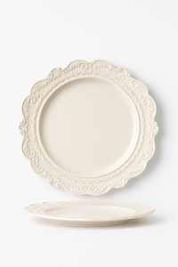 Service de table ceramique relief style vintage restaurant