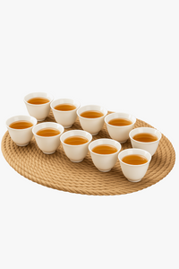 Service the porcelaine dehua kungfu artisanal 10 pieces