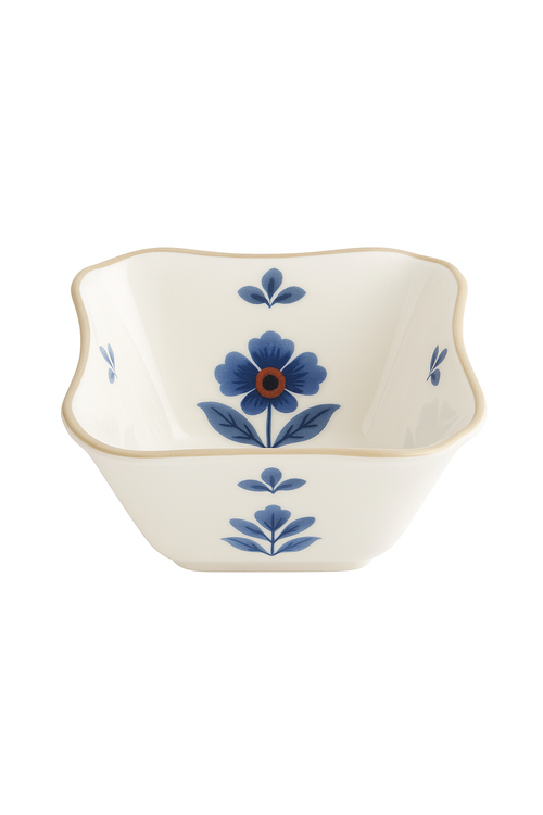service vaisselle flora en céramique assiettes bols tasses - vue 2 sur 2