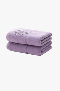 Serviette de bain bambou brodée set ultra absorbant