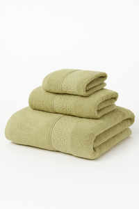 serviette de bain coton bio ensemble 3 pieces