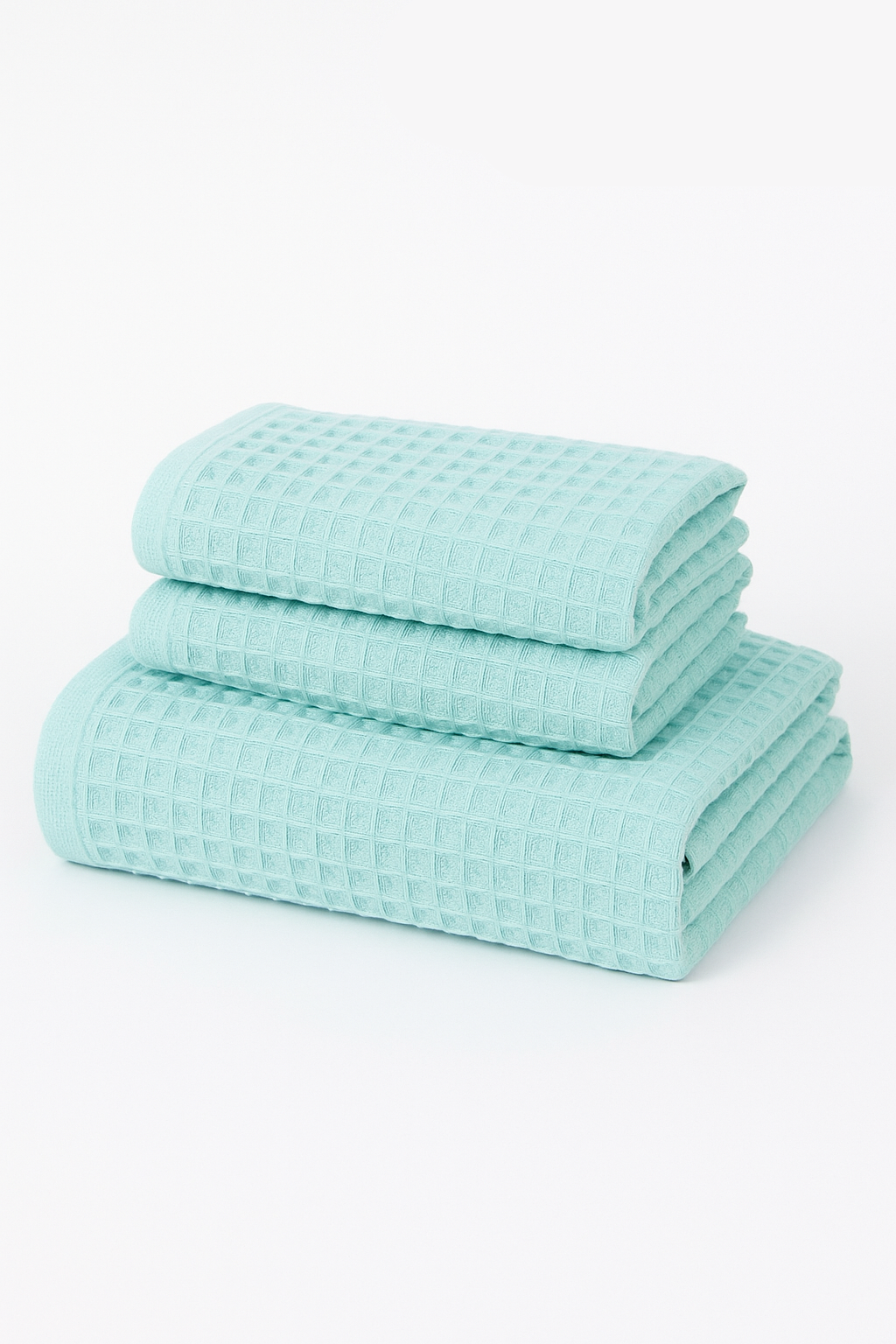 serviette de bain coton gaufré lot 3 absorbant