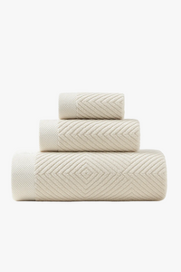 serviette de bain ensemble 3 coton epais absorbant