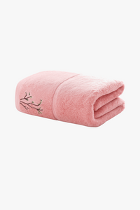 Serviette de bain ensemble fibre bambou uni absorbant