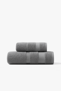 serviette de bain lot 2 coton doux absorbant