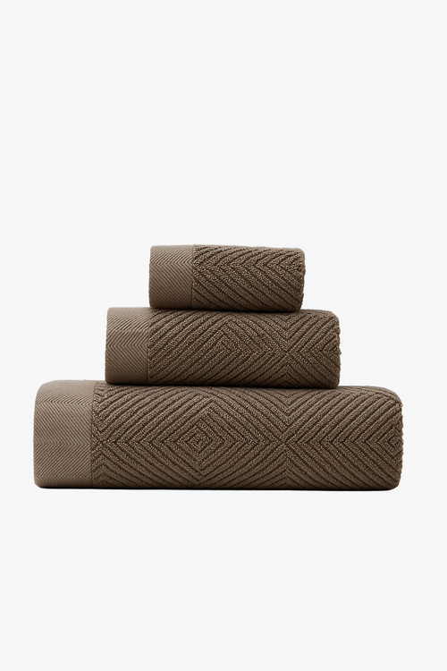 Serviette de bain lot 3 coton épais absorbant