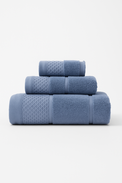 Serviette de bain lot 3 coton epais absorbant