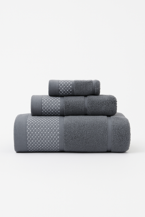 serviette de bain lot 3 coton epais absorbant