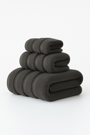 serviette de bain lot 3 coton éponge rayures