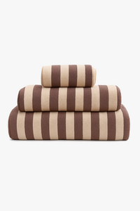 Serviette de bain lot 3 rayées douces absorbantes