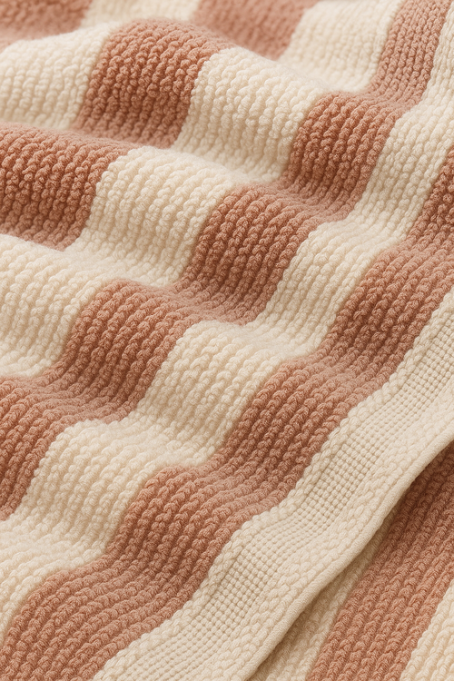 Serviette de bain lot 3 rayées douces absorbantes - vue 2 sur 2