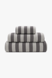 Serviette de bain lot 3 rayures doux absorbant