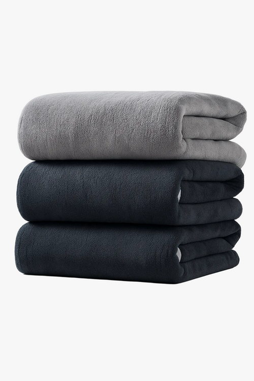 Serviette de bain lot 3 velours doux sechage rapide